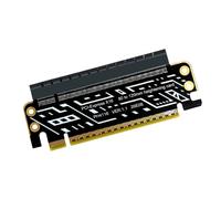 yanwuwa Rigid PCB PCIe X16 Heightening Card for Case Builds | Upright PCB Board for Low Profile Bracket Conversion with Slot Connector Design for Desktop Workstation Server