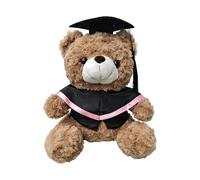 yanwuwa Scholar Bear Plush Toy, 10inch Bear, collar, B | Adorable Plushie with Soft PP Cotton Filling, Comforting Companion for Kids and Adults, Graduation Decor
