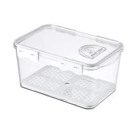 yanwuwa Sealed Storage Box With Drainage Basket Practical Food Storage Container With Removable Drain Basket And Lid For Fridge