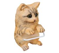 yanwuwa Space Saving Wall Mounted Cats Holder Resin Bathroom Accessory Compacts Design for Home and Cafe Use Cats Tissue Holder