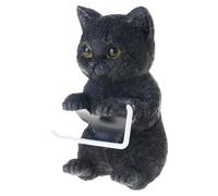 yanwuwa Space Saving Wall Mounted Cats Holder Resin Bathroom Accessory Compacts Design for Home and Cafe Use Cats Tissue Holder