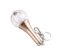 yanwuwa Stylish Fan Small Lightstick Keyring Elegant Keychain Charm Bright LED Flashing Lamp Pendant Concert and Event Gear