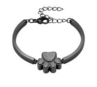 yanwuwa Sympathy Memory Cremation with Paw Pendant, Black