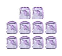 yanwuwa Translucent 1U Keyboard Keycap Pack, Purple | Mechanical Keyboards Replacement Keycaps, Crystal Look Finish, 10Piece Layout for Gamers