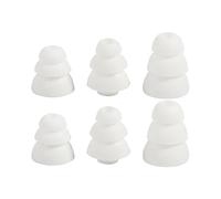 yanwuwa Triple Flange Ear Tips Earpads Replacement for In-Ear Headphones Inner Hole Approx 4.0mm Earphone Pad Replacement