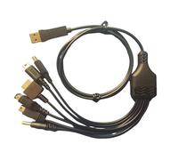 yanwuwa Type C 6 in 1 Multifunctional Charging Cable For Handheld Game Consoles Charging Data Transfer Power Supply Cable