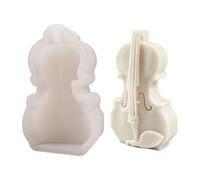 yanwuwa Violin Shape Silicone Molds for Soap Making