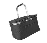 yanwuwa Water Resistant Camping Food Basket with Insulated Compartment and Foldable Design Fabric Texture for Group Gatherings Foldable Insulated Picnics Basket