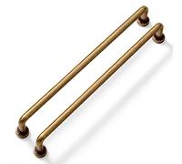 Yanxia 2 Pack Antique Brass Kitchen Cabinet Bar Pulls,Vintage-Inspired Decor,7-9/16" Center to Center