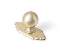 Yanxia Champagne Bronze Cabinet Knobs with Backplates, 2-3/4 Inch, 6 Pack | Zinc Alloy Construction, Heritage Braid Profile, Kitchen Storage Accent, Single-Hole Mounting, Two M4 Screw Lengths Included