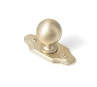Yanxia Champagne Bronze Cabinet Knobs with Backplates, 2-3/4 Inch, 6 Pack | Zinc Alloy Construction, Heritage Shield Profile, Kitchen Storage Accent, Single-Hole Mounting, Two M4 Screw Lengths Included