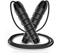 Yanxinyu Rope skipping, adjustable length, with anti winding PVC coated steel cable, fast ball bearing and soft foam handle, suitable for boys and girls to exercise at home