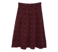 YANYAN KNITS pattern-intarsia pleated skirt - Red M