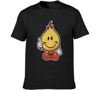 yanyexia Anime World Industries Flame Boy Mens Black T-Shirt