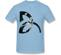 yanyexia Novak Djokovic T-Shirt Top Tee Camiseta Short-Sleeve for Men Light Blue