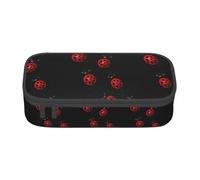 YANYU Art Ladybug Tracks Print Convenience Pencil Case 8.3 x 2 x 3.7 Inches style for Pens Pencils Small Items