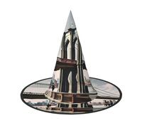 YANYU Brooklyn Bridge S Print Carnival Unisex Costume Halloween Witch Hat For Parties Masquerades Role-Playing