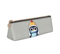 YANYU Cute penguin print Print Functional Pencil Case Large Capacity 8.3 x 2.2 x 2.4In Triangle Pouch with Zipper