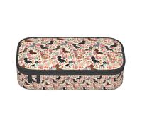 YANYU dachshund Print Convenience Pencil Case 8.3 x 2 x 3.7 Inches style for Pens Pencils Small Items