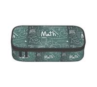 YANYU Formulas Shapes Theory Math Lesson Word Print Convenience Pencil Case 8.3 x 2 x 3.7 Inches style for Pens Pencils Small Items