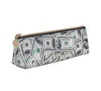 YANYU Funny Dollar Money Print Functional Pencil Case Large Capacity 8.3 x 2.2 x 2.4In Triangle Pouch with Zipper