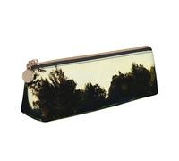 YANYU Golf Course Print Functional Pencil Case Large Capacity 8.3 x 2.2 x 2.4In Triangle Pouch with Zipper