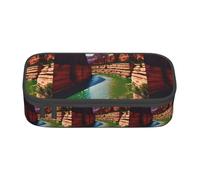 YANYU Grand Canyon Print Convenience Pencil Case 8.3 x 2 x 3.7 Inches style for Pens Pencils Small Items, Black, One Size