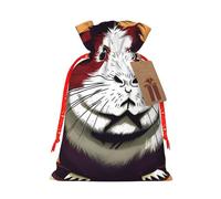 YANYU Guinea Pig Pattern Printing Christmas Drawstring Gift Bag Festive Present Sack Decoration Bags Xmas Party