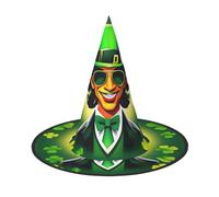 YANYU Happy St Patrick'S Day Print Carnival Unisex Costume Halloween Witch Hat For Parties Masquerades Role-Playing