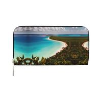 YANYU island of cuba Print Leather Hand Wallet Clutch for Women Casual and Travel Use All Occasions Wallet, Black, One Size, Art