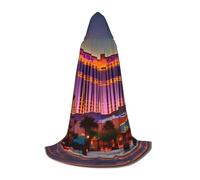 YANYU Las Vegas Sunset 1 Print Unisex Hooded Cloak Variety Sizes For Halloween Cosplay Themed Parties Carnival