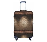 Yanyu Lights hit the brick wall Print Universal Suitcase Cover Elastic Washable Travel Luggage Protector Adult Luggage, White, XL