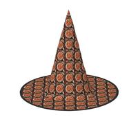 YANYU Pizza Food Print Carnival Unisex Costume Halloween Witch Hat For Parties Masquerades Role-Playing