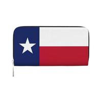 YANYU Texas State Flag Print Leather Hand Wallet Clutch for Women Casual and Travel Use All Occasions Wallet, Black, One Size, Art