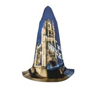 YANYU Tower Bridge In London Print Unisex Hooded Cloak Variety Sizes For Halloween Cosplay Themed Parties Carnival