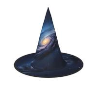YANYU Universe Milky Way Galaxy Print Carnival Unisex Costume Halloween Witch Hat For Parties Masquerades Role-Playing