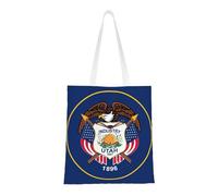 YANYU Utah Flag Print Lightweight Bag Reusable Travel Bags Stylish Comfort Gym Shopping Ample Storage