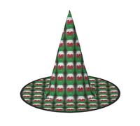 YANYU Welsh Dragon Print Carnival Unisex Costume Halloween Witch Hat For Parties Masquerades Role-Playing
