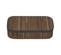 YANYU Wood Grain Print Convenience Pencil Case 8.3 x 2 x 3.7 Inches style for Pens Pencils Small Items