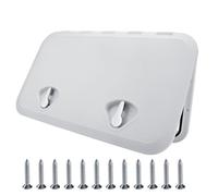 YANYUCB Marine Boat Hatch Cover,23.86" X13.9" Heavy Duty Boat Deck Hatch Cover,Universal Waterproof Sealed Cover,Ship Storage Hatch Cover with 316 Stainless Steel Handle for Boats Yachts(White)