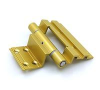 YANYUESHOP Aluminum Alloy Thickened Casement Door and Window Hinges, Sliding Window Hinges, Accessories, Window Hinges (Color : Gold)