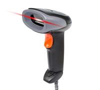 Yanzeo 2D Barcode Scanner USB Wired Handheld High Speed QR Code Reader Compatible for Windows/Mac Square POS System it scans 1D barcode/2D Code on PC and Phone Screen(Black)