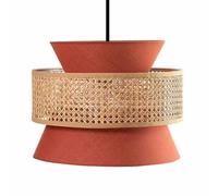 YANZHAOA Silent Wind Pendant Lamps Creative And Personalized Japanese Decorative Crafts Lamp Country Wicker Rattan Home Lighting E27 Hand Knitted Hanging Light for Living Room, Study Room, Bar