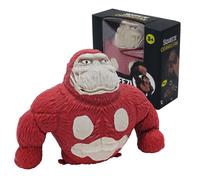 YANZHE Monkey Toys , Fun Gorilla Toys for Kids and Adults, Squeeze Stress Monkey, Sensory Toys for Relieving Stress and Anxiety ADHD and Autism, Birthday Gifts, Halloween, Christmas(Red)