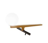 Yanzi Table Lamp Brushed Brass/ White