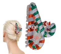 yanzisura Christmas Hair Claw,Women Acrylic Christmas Hair Clips Claw | Fashionable Beautiful Barrettes for Holiday Girl Wedding Women Party Fall Bridesmaid Beach Formal Halloween Teen