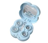 yanzisura Soft Lens Cleaner, Portable Ultrasonic Soft Lenses Cleaning Tool, Daily Care Intelligent Cleaner Waterproof Solution Soak Case for Men Women Travel Commuting Business Trips