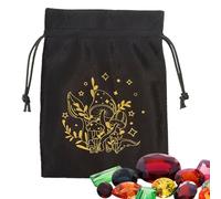 yanzisura Tarot Drawstring Pouch - Drawstring Jewelry Storage Bag - Multifunctional Tarot Card Holder, Tarot & Dice Bag, Tarot Accessories, Soft Oracle Cards Jewelry Bags for Tarot Cards