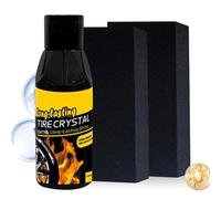 yanzisura Tire Coating Agent | High Gloss Long Lasting Protective Restorer with Sponge,Wheel Polishing Spray Coating Agent,for Car Trucks Vehicles Motorcycles Rvs