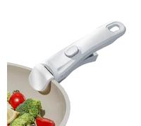 yanzisura Universal Removable Handle for Pots and Pans, Detachable Pot Handle with Heat Resistant Anti-Scalding Silicone Grip, Replacement Handles for Cookware, Space Saving Oven to Table Fridge Use